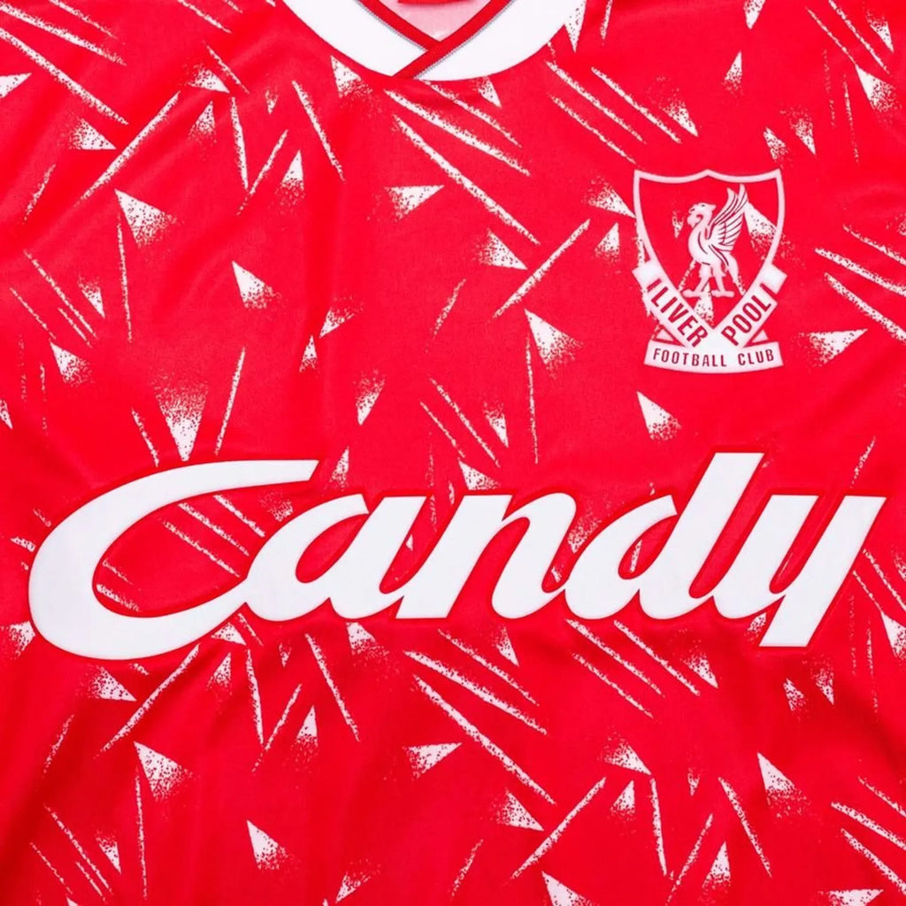 19891991 liverpool home retro Football Jersey