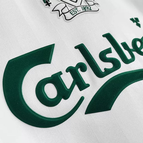 199395 Liverpool Away Jersey (WhiteGreen) - Retro Football Jersey Football Jersey