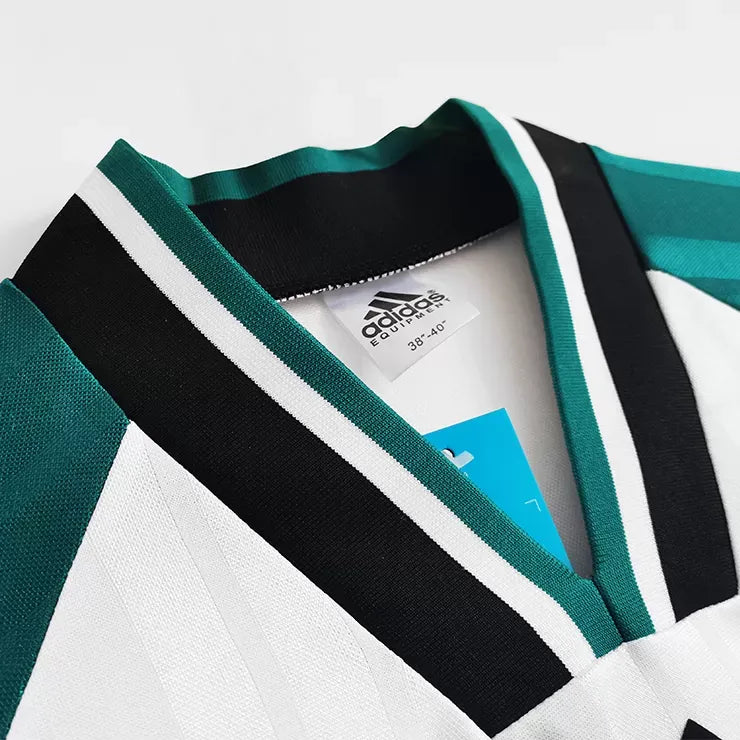 199395 Liverpool Away Jersey (WhiteGreen) - Retro Football Jersey