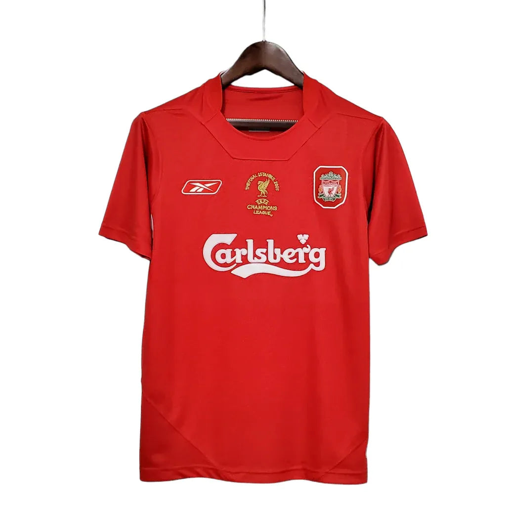 2005 Liverpool Champions League Final Home Jersey - Retro Football Jersey Football Jersey