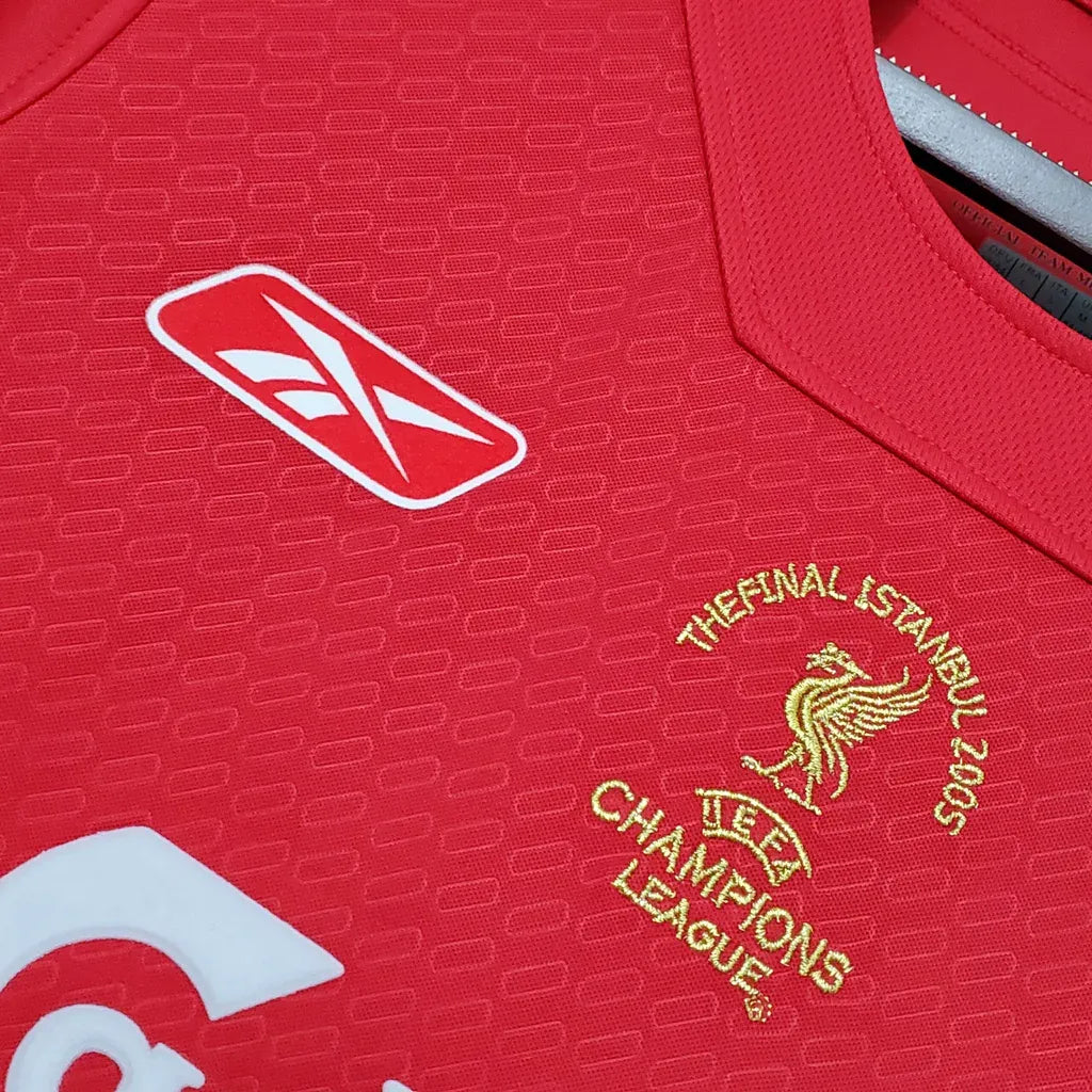 2005 Liverpool Champions League Final Home Jersey - Retro Football Jersey