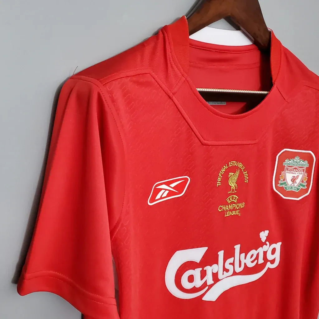 2005 Liverpool Champions League Final Home Jersey - Retro Football Jersey