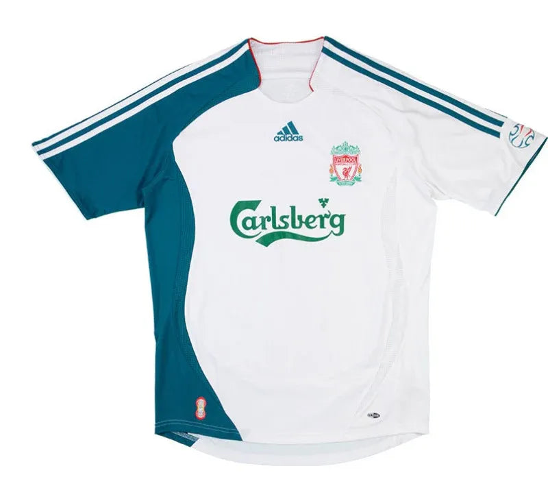 200607 Liverpool Third Jersey (WhiteGreen) - Retro Football Jersey Football Jersey