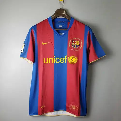2007-08 Barcelona Home Shirt Football Jersey