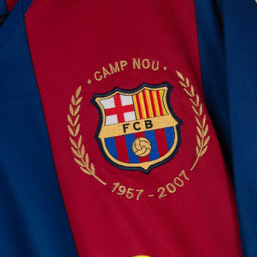 2007-08 Barcelona Home Shirt Football Jersey