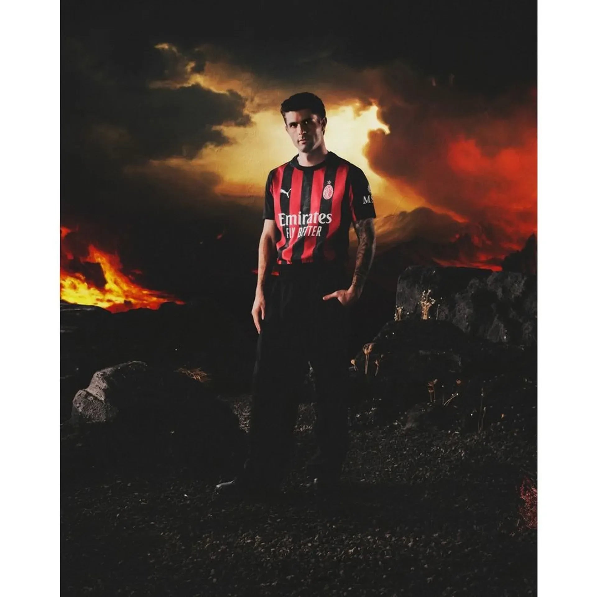 AC MILAN HOME FAN Football Jersey