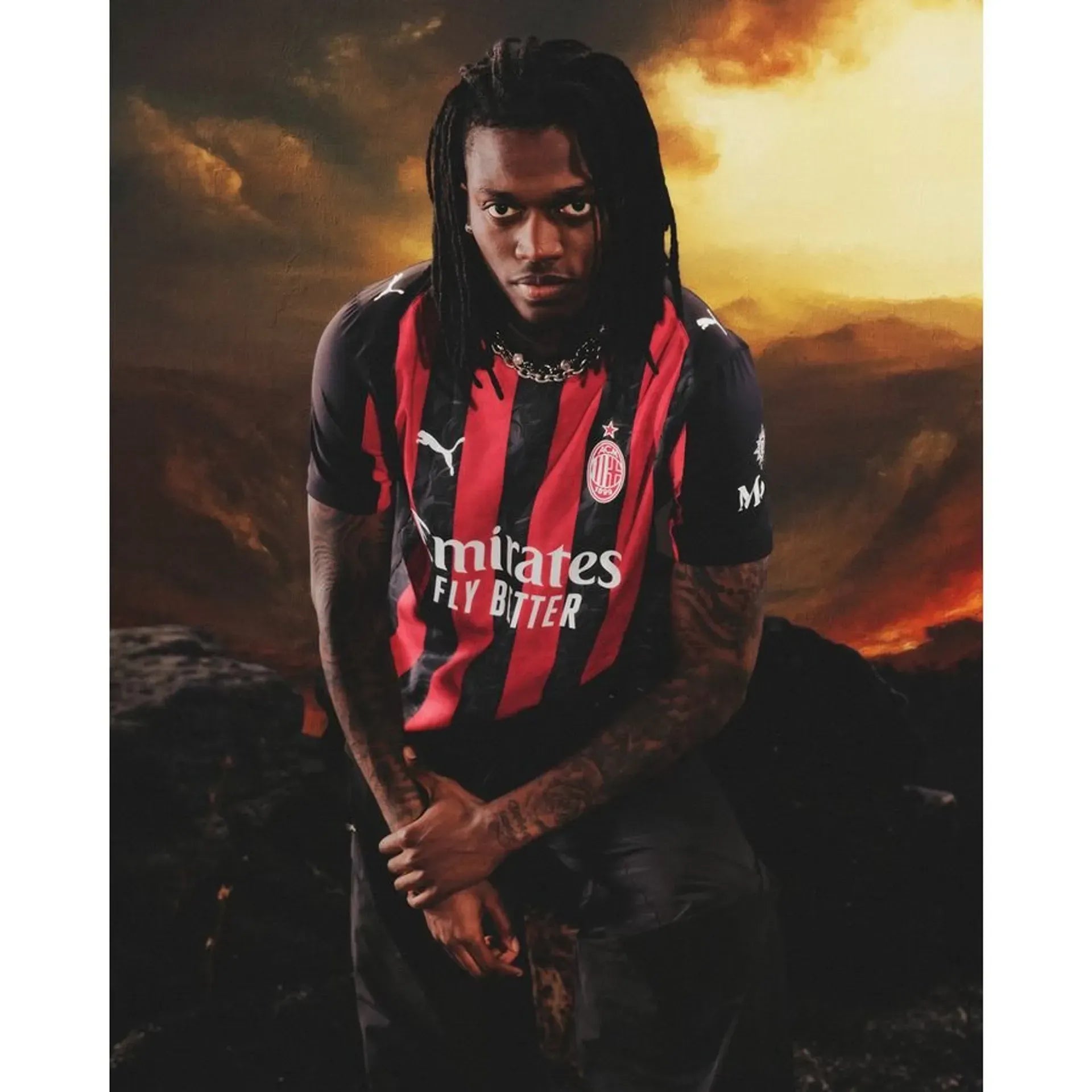 AC MILAN HOME FAN Football Jersey