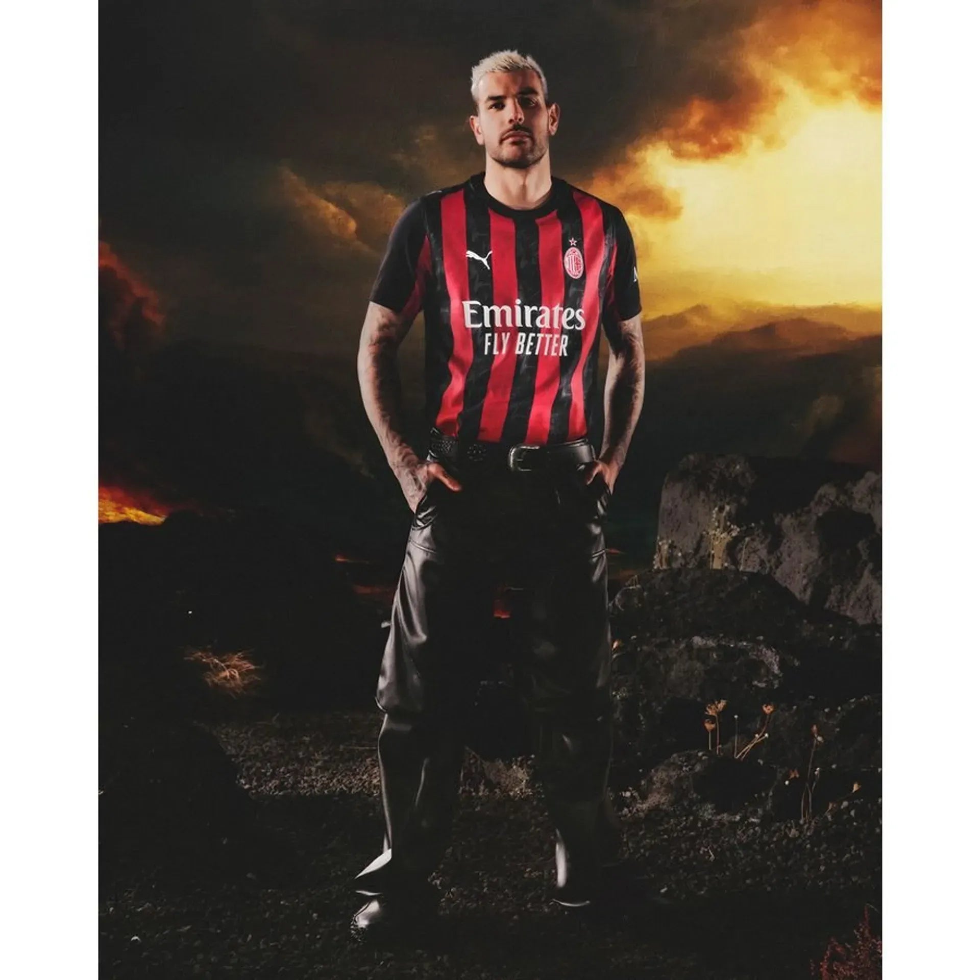AC MILAN HOME FAN Football Jersey