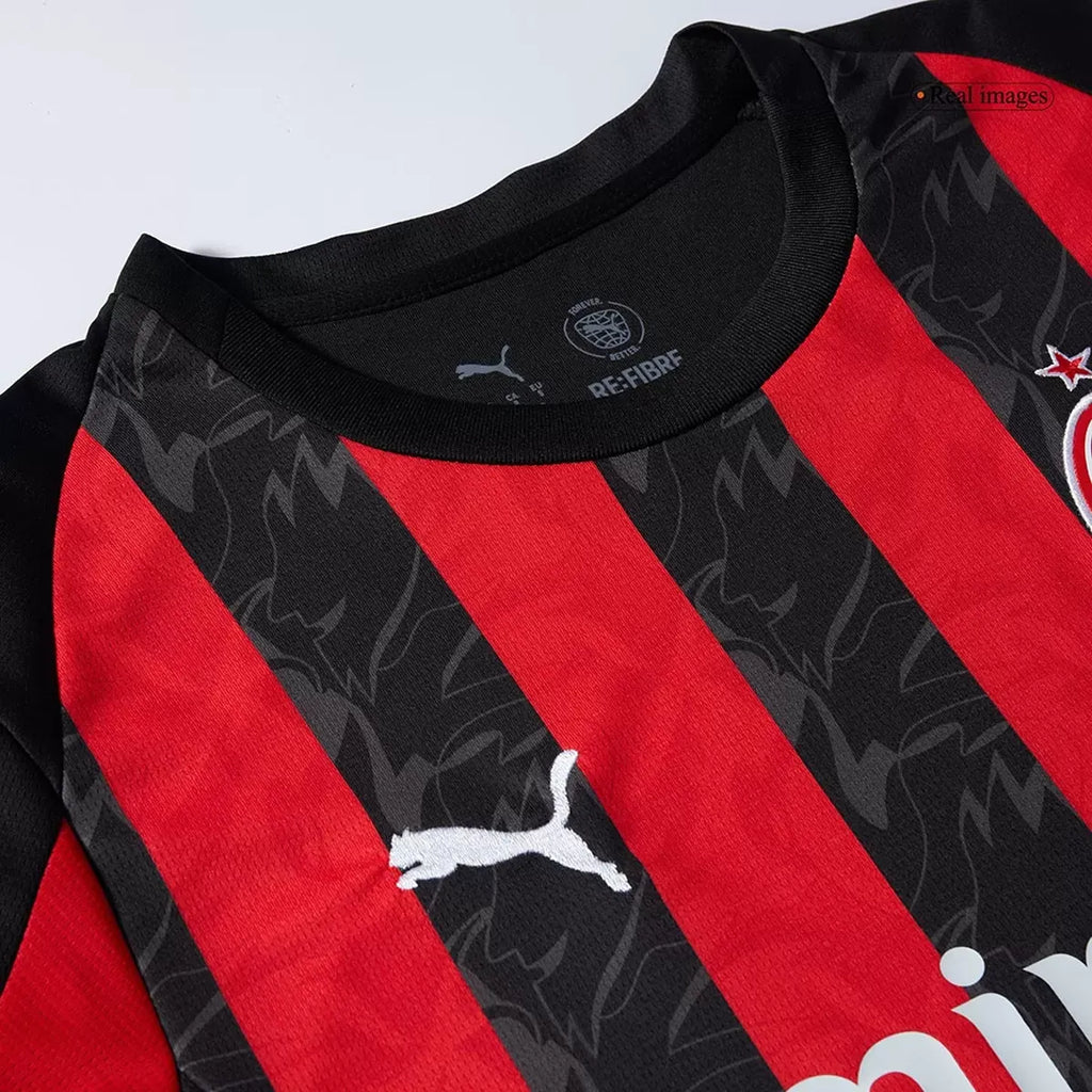 AC Milan Home Jersey Kit 202526 Football Jersey