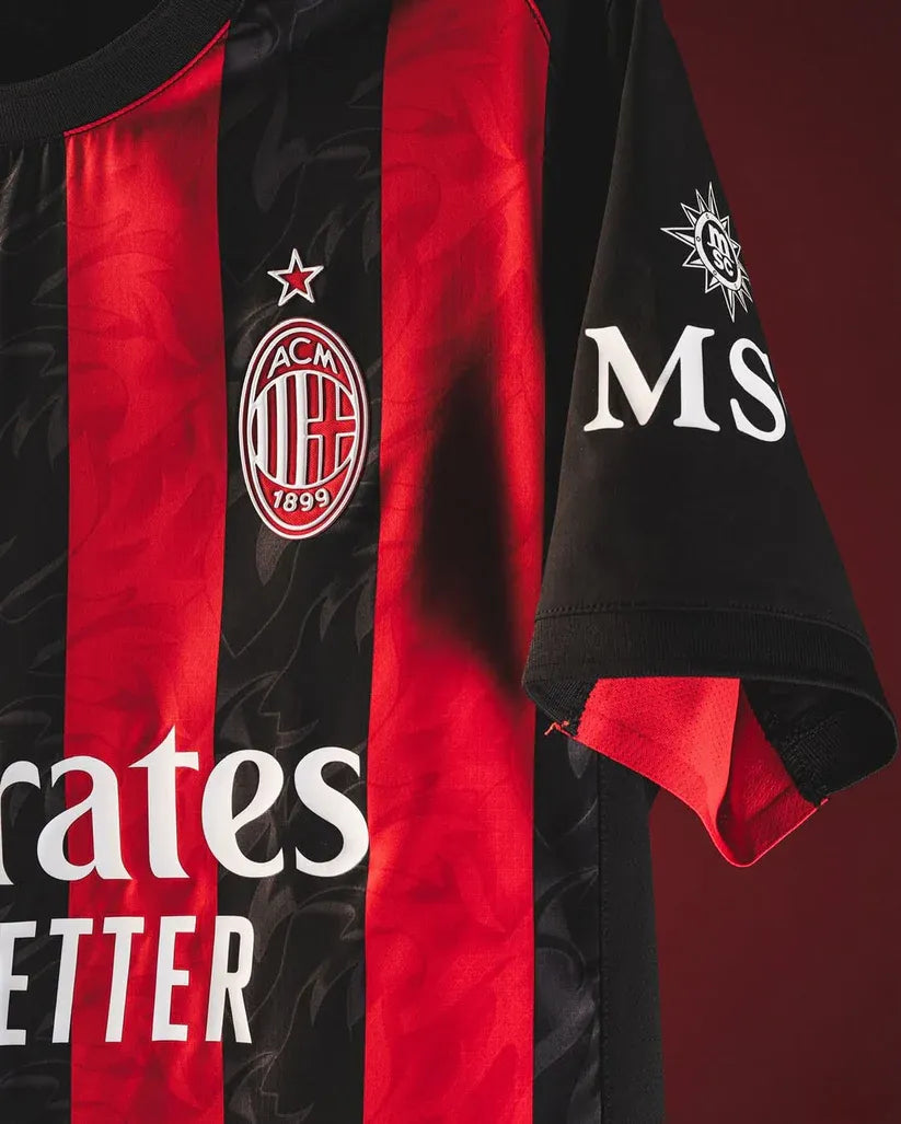 AC Milan Home Match Jersey Player Version 202526 Football Jersey