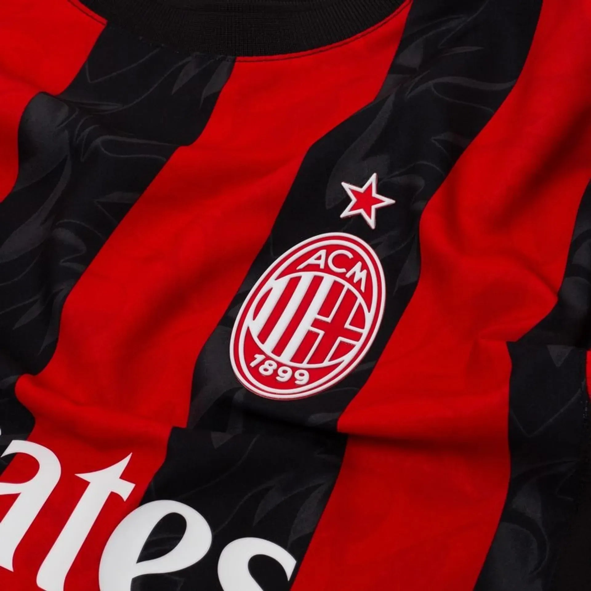 AC Milan Home Match Jersey Player Version 202526 Football Jersey