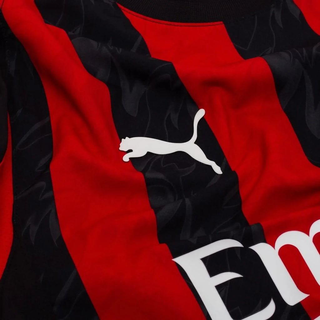 AC Milan Home Match Jersey Player Version 202526 Football Jersey