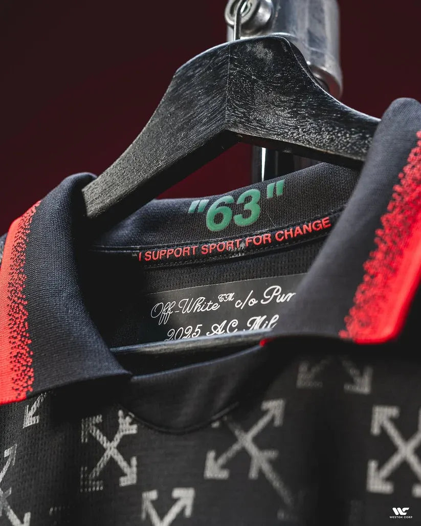 AC Milan X Off White Black Jersey Football Jersey
