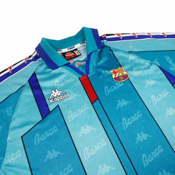 Barcelona 1995-97 away retro long-sleeved soccer jersey Football Jersey