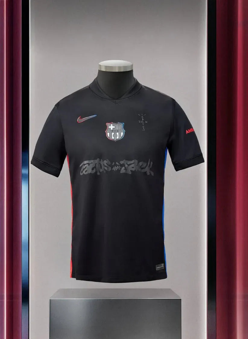 Barcelona x Travis Scott Away Match Jersey Football Jersey Football Jersey