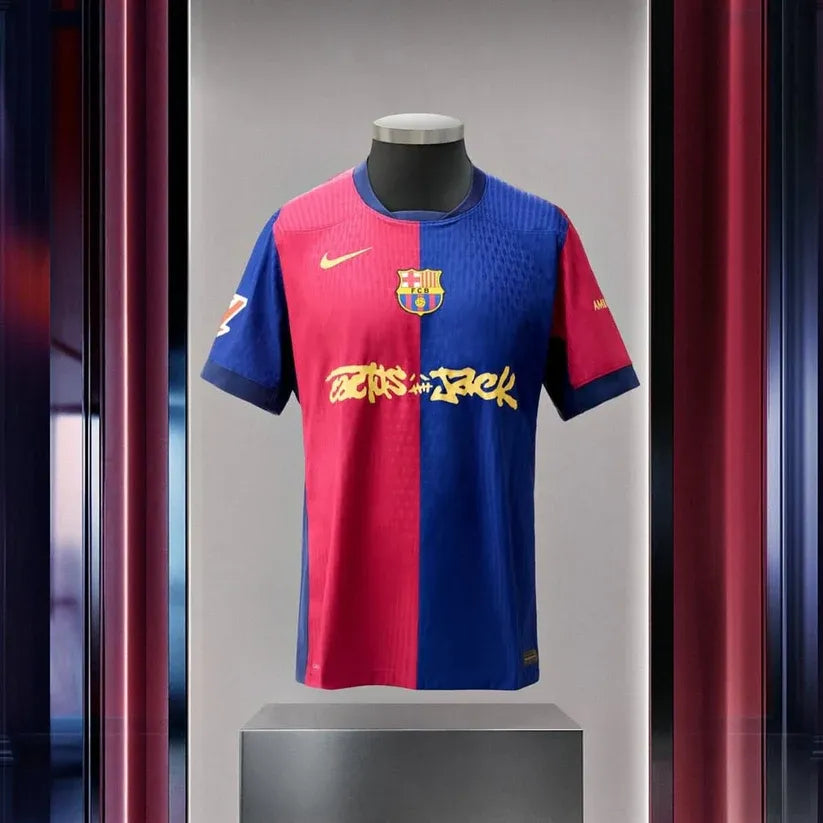 Barcelona x Travis Scott Cactus Jack Home Match Jersey Football Jersey