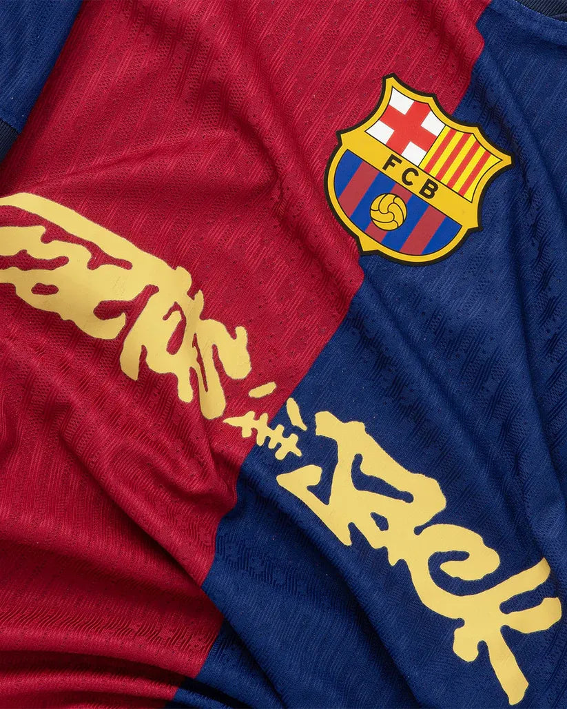 Barcelona x Travis Scott Cactus Jack Home Match Jersey Football Jersey