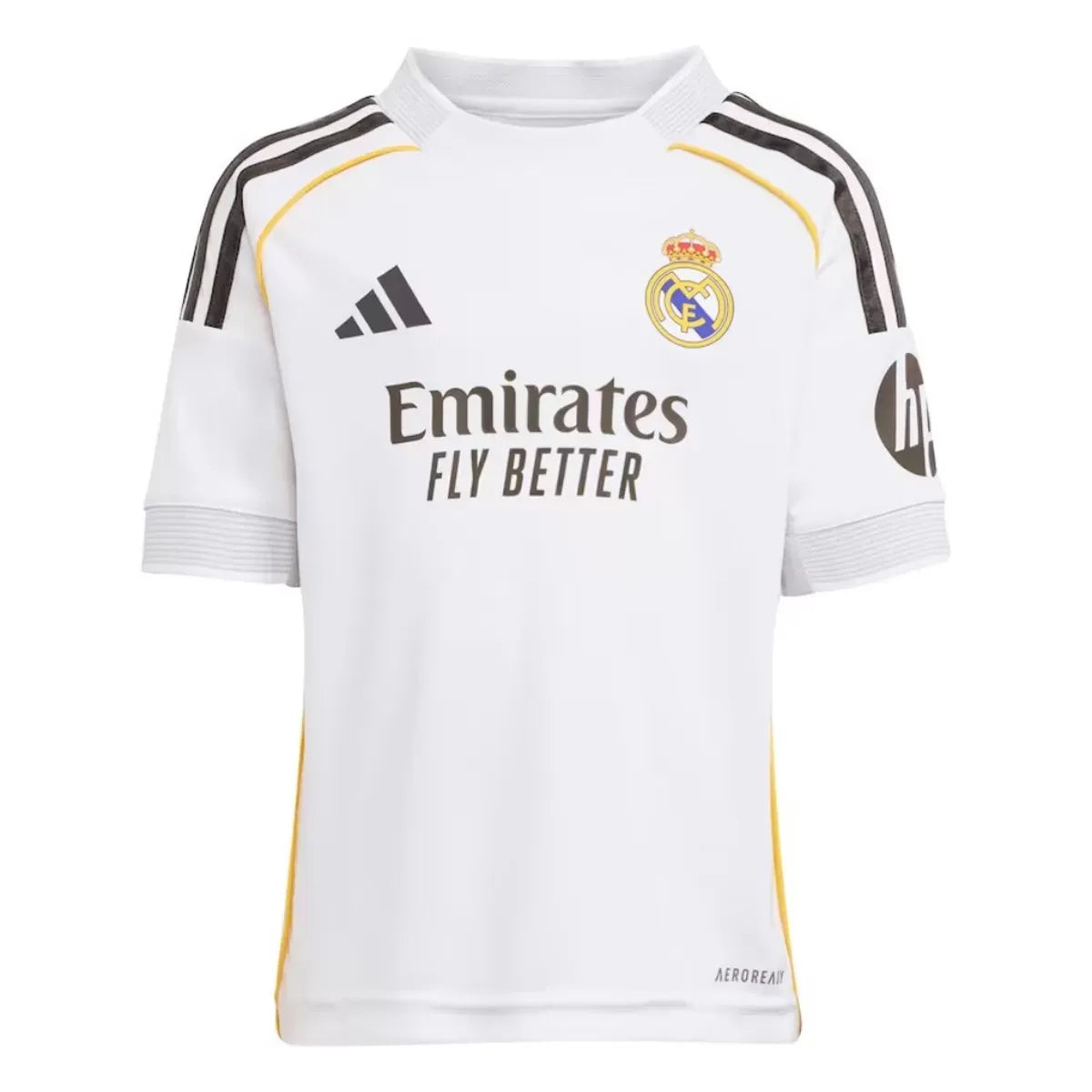 Kids Real Madrid Home Jersey Kit 202526 Football Jersey