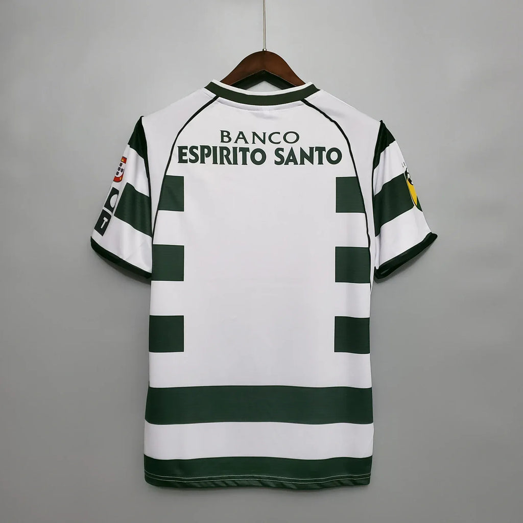Kids Sporting Lisbon Home 2002-03 Season Football Jersey Football Jersey