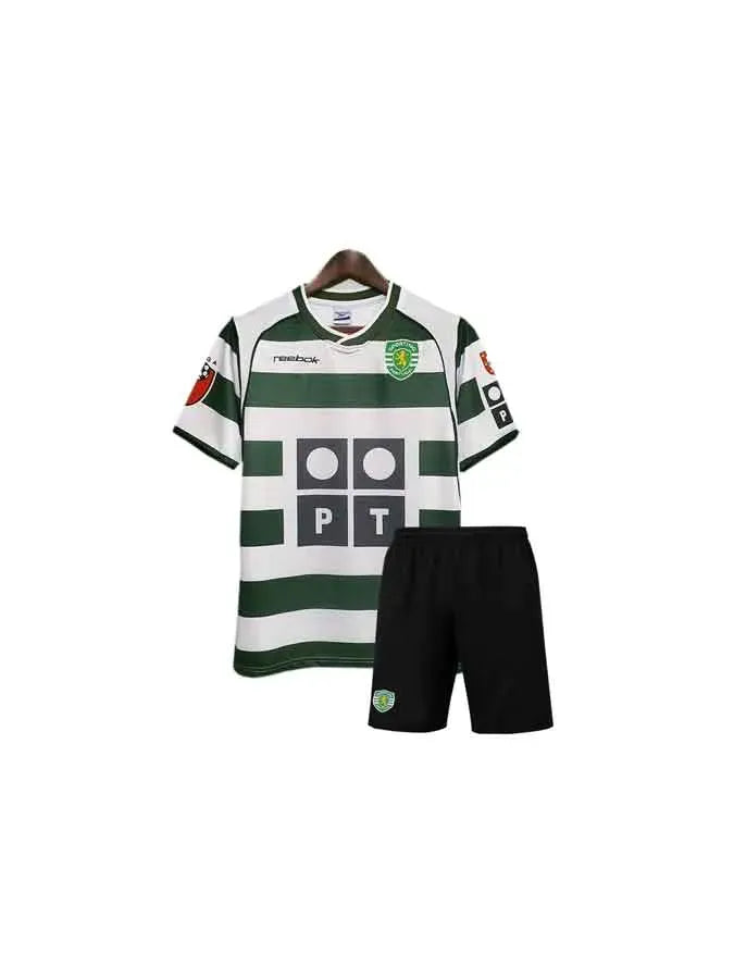 Kids Sporting Lisbon Home 2002-03 Season Football Jersey