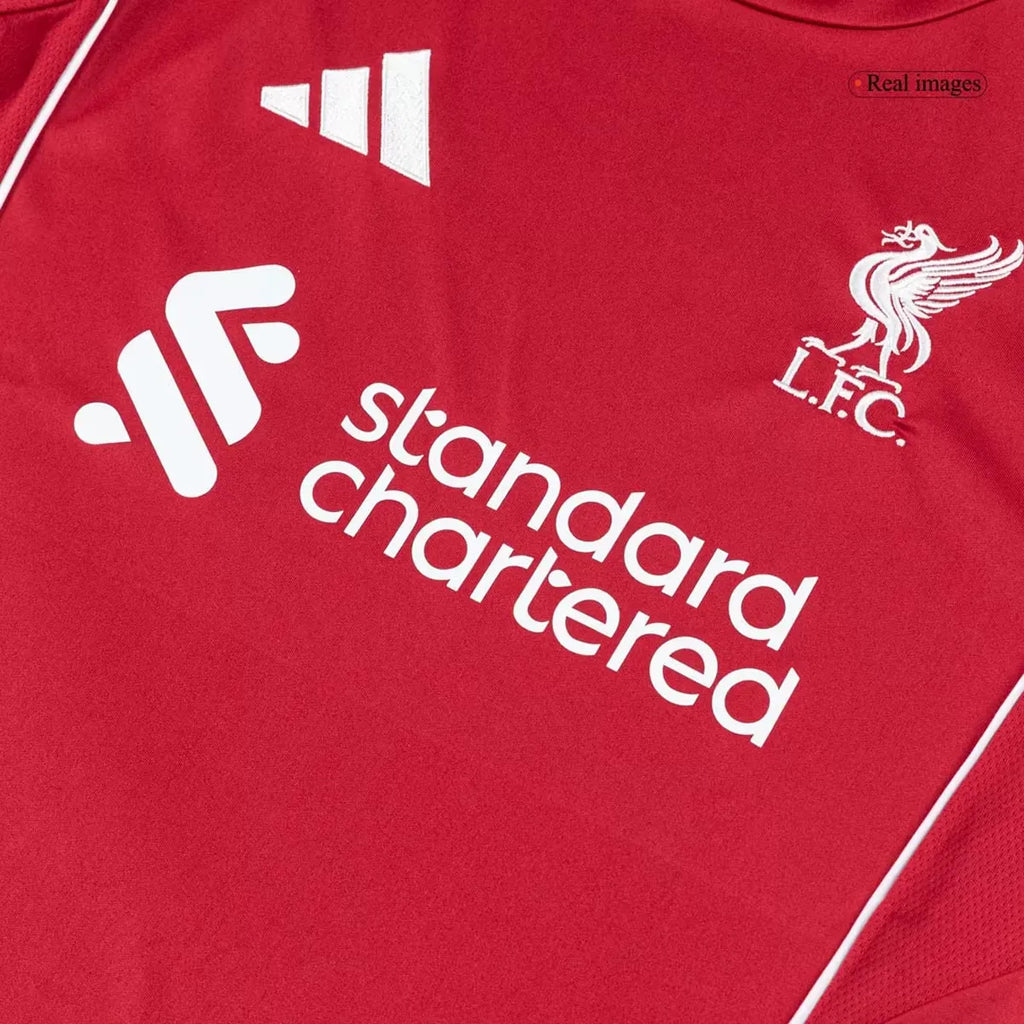 Liverpool Home Jersey Kit 202526 Football Jersey