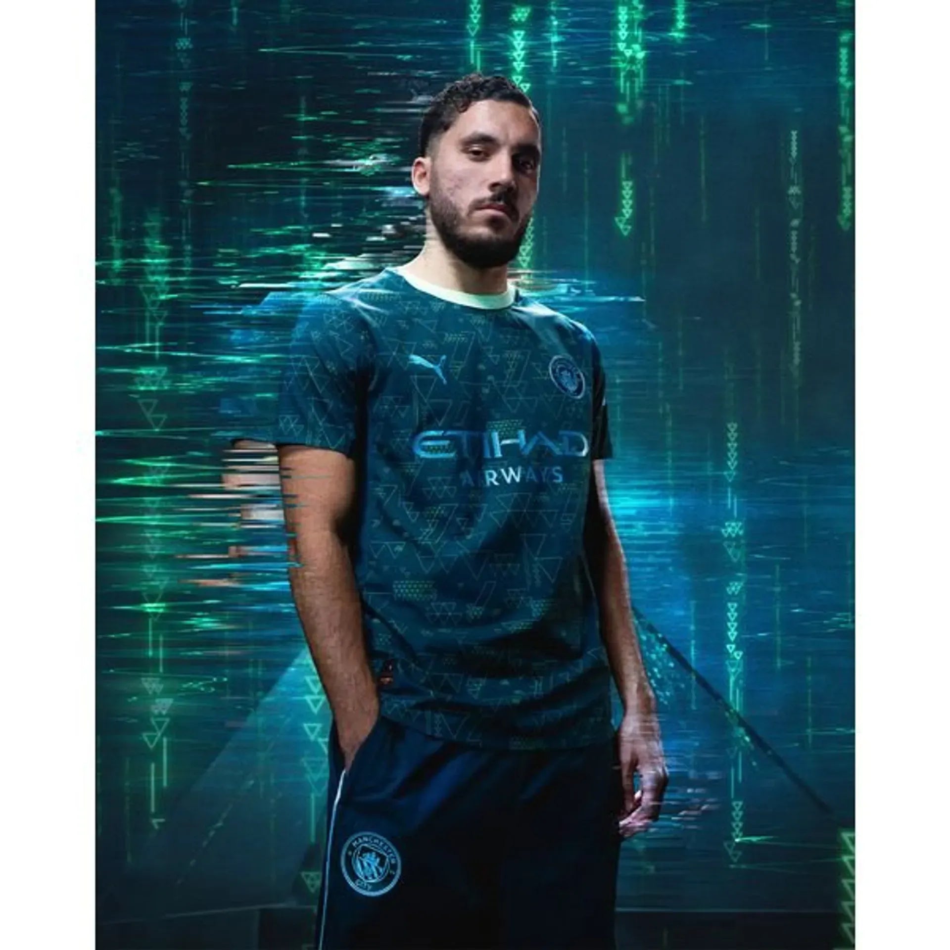 Manchester City EA Sports Fourth Jersey 202526 Football Jersey Football Jersey