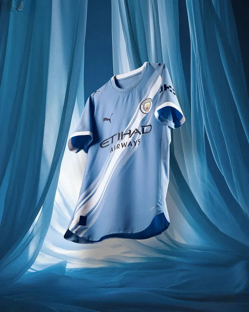 Manchester City Home Match Jersey Player Version 202526 Football Jersey