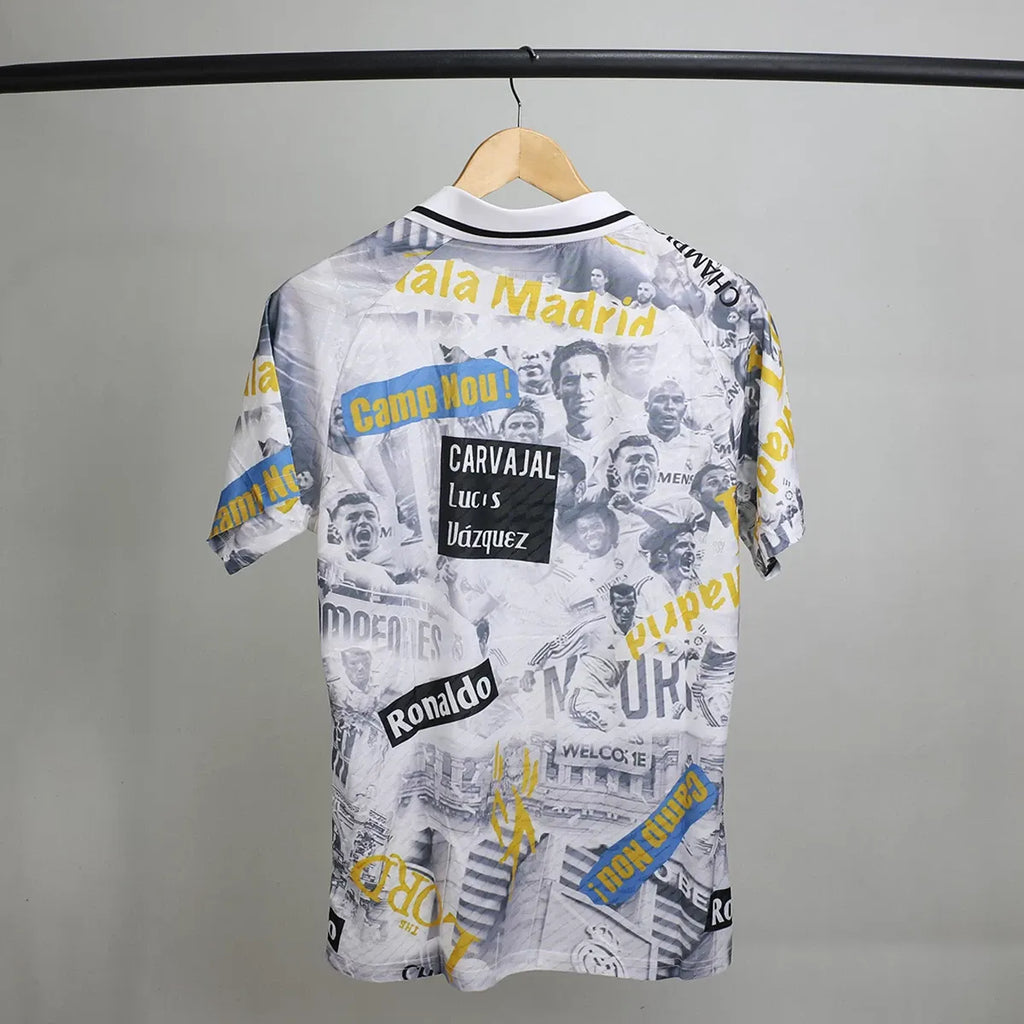 RMA Glory Graffiti Player Version Solid Jersey 202526 Football Jersey Football Jersey