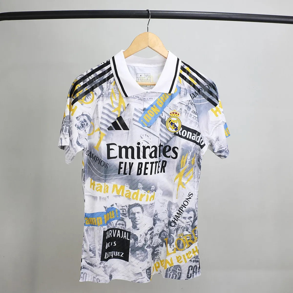 RMA Glory Graffiti Player Version Solid Jersey 202526 Football Jersey